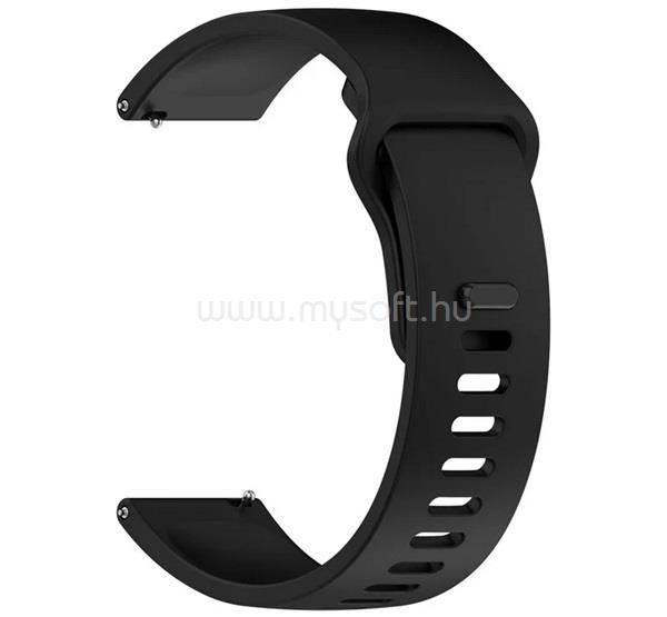 GIGAPACK Redmi Watch 5 Lite / 5 Active GIGAPACK Pótszíj egyedi méret, szilikon, FEKETE
