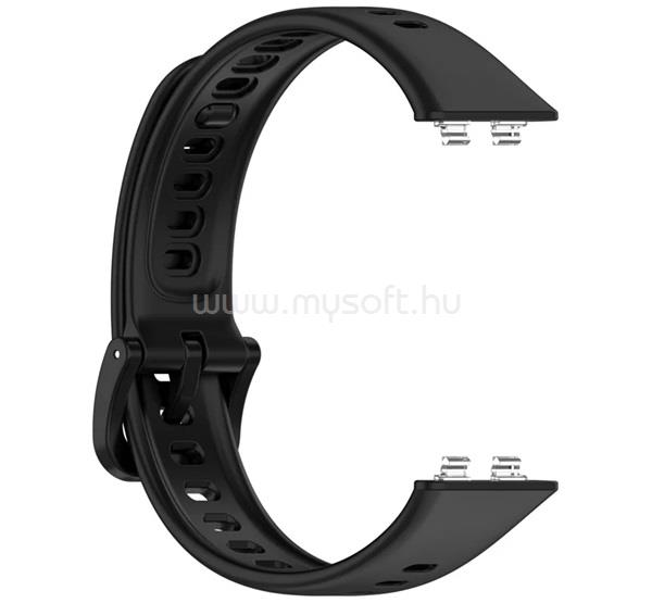 GIGAPACK Huawei Band 11 Pro / Band 11 GIGAPACK Pótszíj egyedi méret, szilikon, FEKETE
