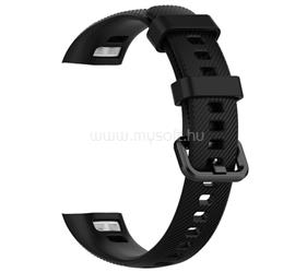 GIGAPACK Honor Band 4 GIGAPACK pótszíj egyedi méret, szilikon, FEKETE GP-86906 small