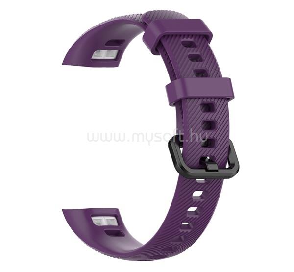 GIGAPACK Honor Band 4 GIGAPACK pótszíj egyedi méret, szilikon, LILA