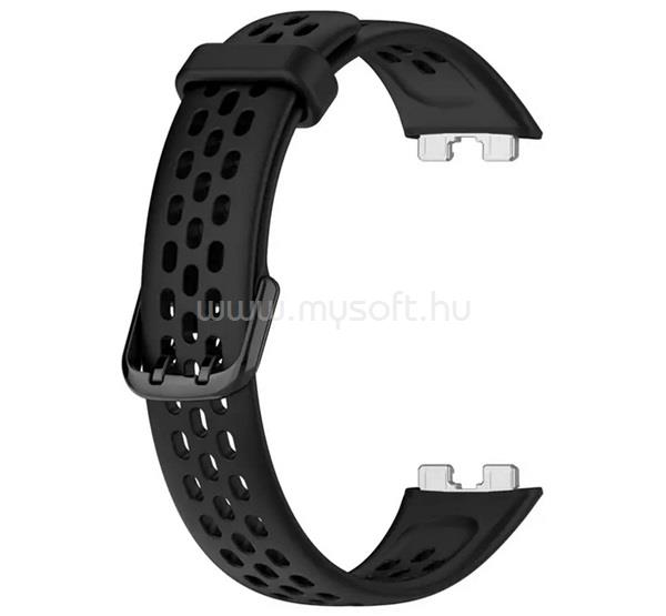 GIGAPACK Huawei Band 10 / Band 9 / Band 8 GIGAPACK Pótszíj egyedi méret, légáteresztő, FEKETE