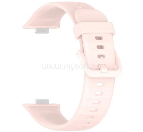 GIGAPACK Huawei Watch Fit 5 Pro / Fit 5 / Fit 4 Pro GIGAPACK Pótszíj egyedi méret, szilikon, RÓZSASZÍN
