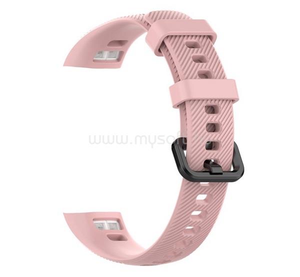 GIGAPACK Honor Band 4 GIGAPACK pótszíj egyedi méret, szilikon, RÓZSASZÍN