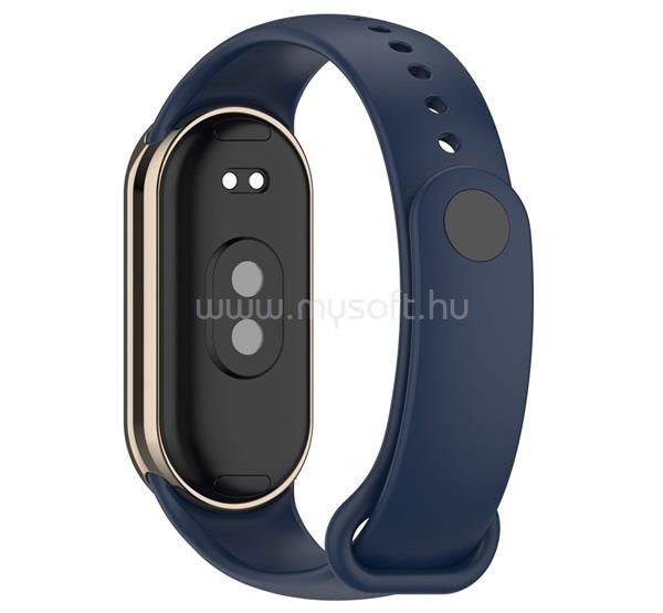 GIGAPACK Xiaomi Smart Band 10 / Smart Band 9 / Band 8 GIGAPACK Pótszíj egyedi méret, szilikon, SÖTÉTKÉK