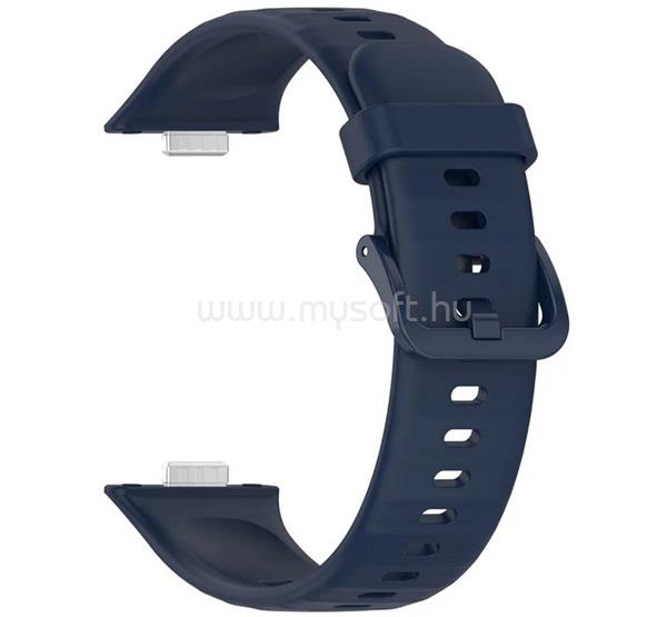 GIGAPACK Huawei Watch Fit 5 Pro / Fit 5 / Fit 4 Pro GIGAPACK Pótszíj egyedi méret, szilikon, SÖTÉTKÉK