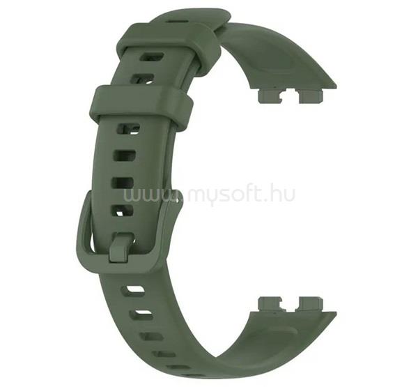 GIGAPACK Huawei Band 10 / Band 9 / Band 8 GIGAPACK Pótszíj egyedi méret, szilikon, SÖTÉTZÖLD