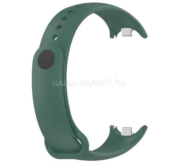 GIGAPACK Xiaomi Smart Band 10 / Smart Band 9 / Band 8 GIGAPACK Pótszíj egyedi méret, szilikon, SÖTÉTZÖLD