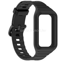 GIGAPACK Honor Band 10 / Band 9 GIGAPACK Pótszíj egyedi méret, ütésállóság + szilikon keret, FEKETE GP-180909 small