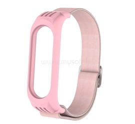 GIGAPACK Xiaomi Mi Band 6 / Mi Band 5 / MI Band 4 GIGAPACK Pótszíj egyedi méret, textil, RÓZSASZÍN GP-110082 small
