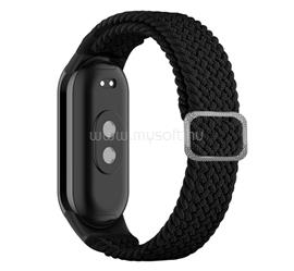 GIGAPACK Xiaomi Smart Band 10 / Smart Band 9 / Band 8 GIGAPACK Pótszíj egyedi méret, szőtt minta, FEKETE GP-146570 small