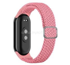 GIGAPACK Xiaomi Smart Band 10 / Smart Band 9 / Band 8 GIGAPACK Pótszíj egyedi méret, szőtt minta, RÓZSASZÍN GP-146571 small