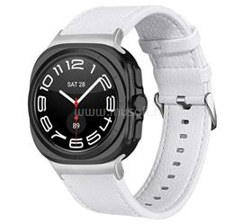 GIGAPACK Samsung Watch Ultra eSIM 47mm GIGAPACK Pótszíj egyedi méret, valódi bőr, FEHÉR GP-163534 small