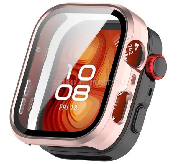 GIGAPACK Huawei Watch Fit 4 Pro GIGAPACK Szilikon keret BUMPER, ütésálló, RÓZSASZÍN