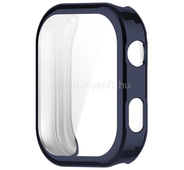 GIGAPACK Redmi Watch 6 NFC / 6 GIGAPACK Szilikon keret BUMPER, ütésállóság + kijelzővédő üveg, SÖTÉTKÉK