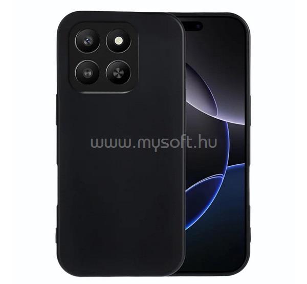 GIGAPACK Honor X7d 4G / 400 Smart 5G GIGAPACK Szilikon telefonvédő matt FEKETE