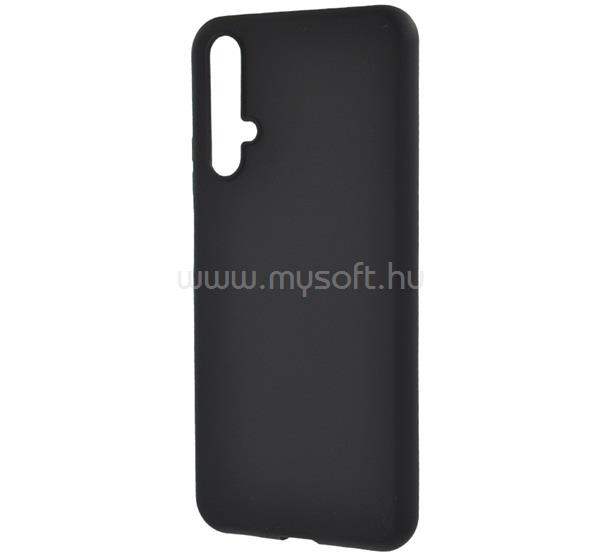 GIGAPACK Huawei Nova 5T / Honor 20 GIGAPACK Szilikon telefonvédő matt FEKETE