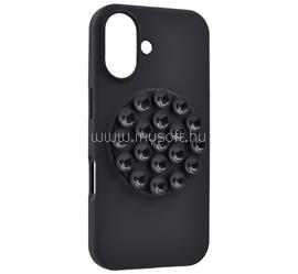 GIGAPACK iPhone 16 GIGAPACK Szilikon telefonvédő matt, tapadókorong, FEKETE GP-187387 small