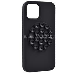 GIGAPACK iPhone 15 GIGAPACK Szilikon telefonvédő matt, tapadókorong, FEKETE GP-187390 small