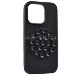 GIGAPACK iPhone 14 Pro GIGAPACK Szilikon telefonvédő matt, tapadókorong, FEKETE GP-187392 small