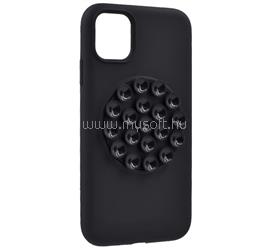 GIGAPACK iPhone 11 GIGAPACK Szilikon telefonvédő matt, tapadókorong, FEKETE GP-187395 small