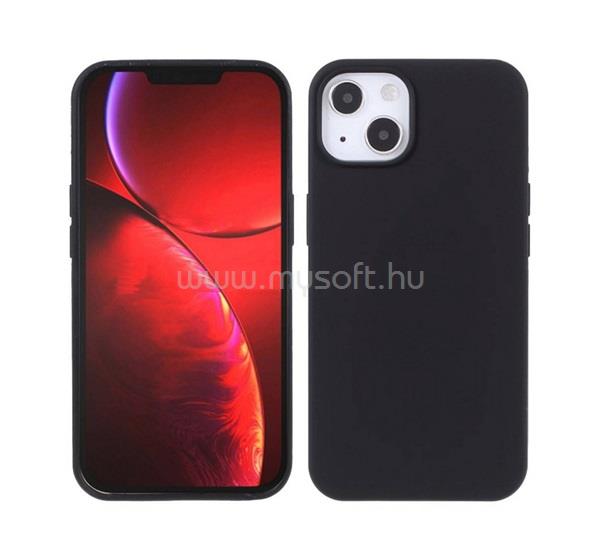 GIGAPACK iPhone 13 GIGAPACK szilikon telefonvédő matt, prémium, FEKETE