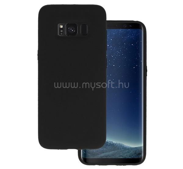 GIGAPACK Samsung S8 Plus GIGAPACK Szilikon telefonvédő matt, prémium, FEKETE