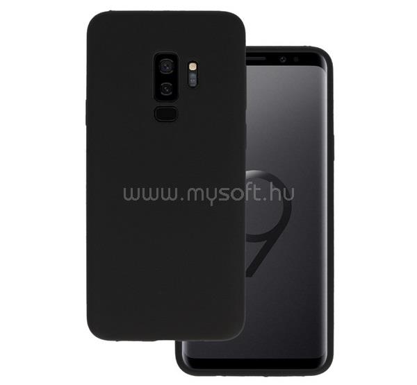 GIGAPACK Samsung S9 Plus GIGAPACK Szilikon telefonvédő matt, prémium, FEKETE