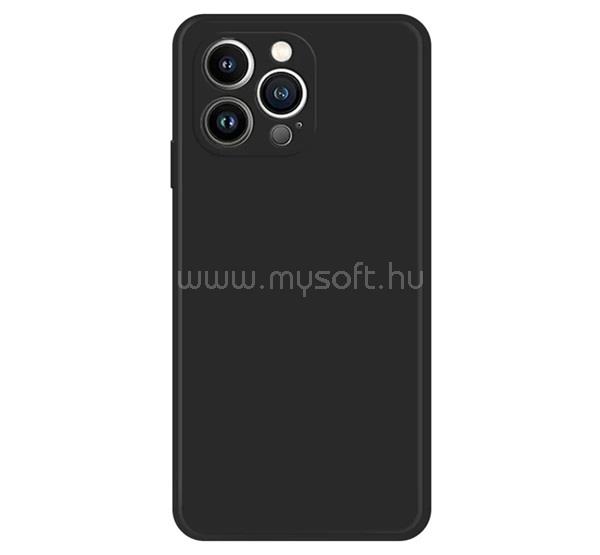 GIGAPACK iPhone 16 Pro GIGAPACK Szilikon telefonvédő matt, prémium, FEKETE