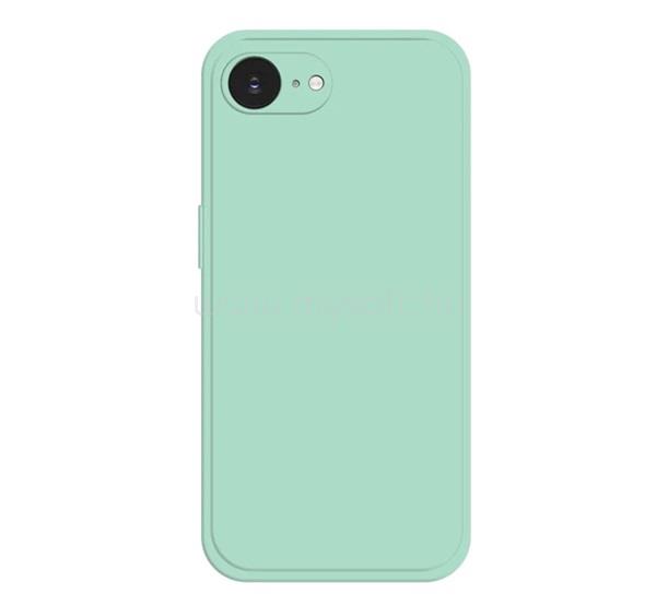 GIGAPACK iPhone 17e / 16e GIGAPACK Szilikon telefonvédő matt, prémium, MENTAZÖLD