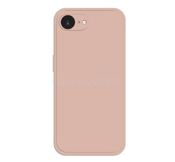 GIGAPACK iPhone 17e / 16e GIGAPACK Szilikon telefonvédő matt, prémium, RÓZSASZÍN