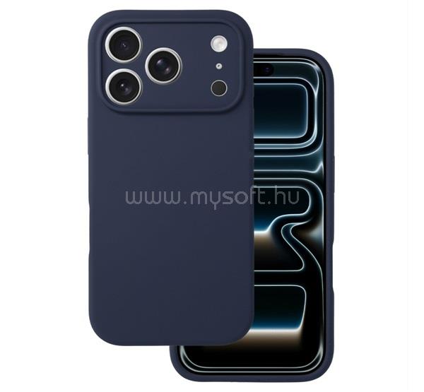 GIGAPACK iPhone 18 Pro / 17 Pro GIGAPACK Szilikon telefonvédő matt, prémium, SÖTÉTKÉK