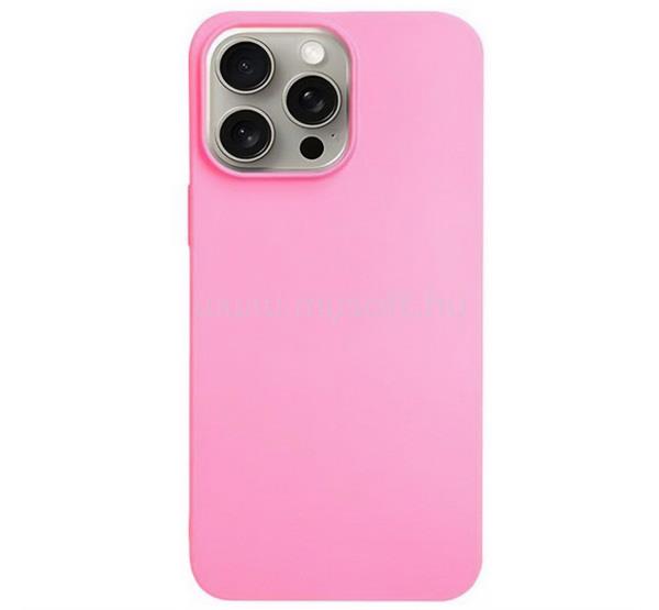 GIGAPACK iPhone 16 Pro Max GIGAPACK Szilikon telefonvédő matt RÓZSASZÍN