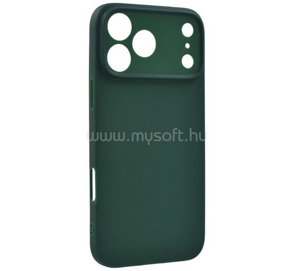 GIGAPACK iPhone 17 Pro Max GIGAPACK Szilikon telefonvédő matt SÖTÉTZÖLD