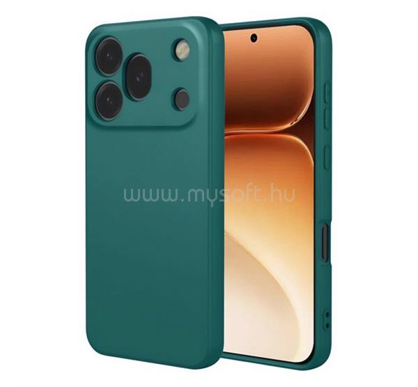 GIGAPACK Honor 600 Pro GIGAPACK Szilikon telefonvédő matt SÖTÉTZÖLD