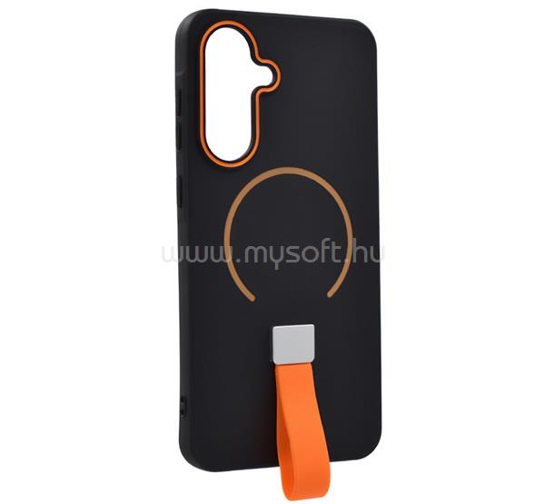 GIGAPACK Samsung A37 5G / A56 5G / A36 5G GIGAPACK Szilikon telefonvédő mikrofiber plüss belső, MagSafe, FEKETE