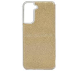 GIGAPACK Samsung S21 GIGAPACK Szilikon telefonvédő műanyag belső, csillogó hátlap, ARANY GP-103174 small