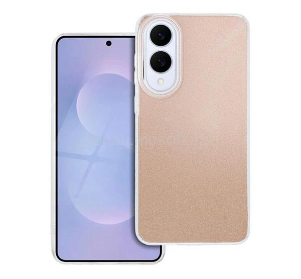 GIGAPACK Samsung S25 Edge GIGAPACK Szilikon telefonvédő műanyag belső, csillogó hátlap, ARANY