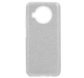 GIGAPACK Xiaomi Mi 10T Lite 5G GIGAPACK szilikon telefonvédő műanyag belső, csillogó hátlap, EZÜST GP-101969 small