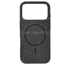 GIGAPACK iPhone 18 Pro / 17 Pro GIGAPACK Szilikon telefonvédő műanyag hátlap, csillogó, FEKETE GP-173591 small