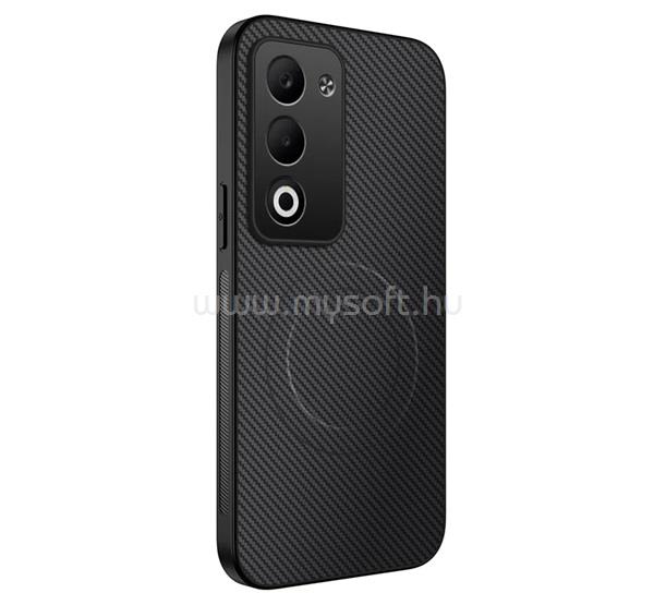 GIGAPACK Redmi 15 5G GIGAPACK Szilikon telefonvédő műanyag hátlap, mágneses, FEKETE