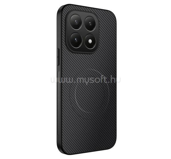 GIGAPACK Xiaomi 15T GIGAPACK Szilikon telefonvédő műanyag hátlap, mágneses, FEKETE