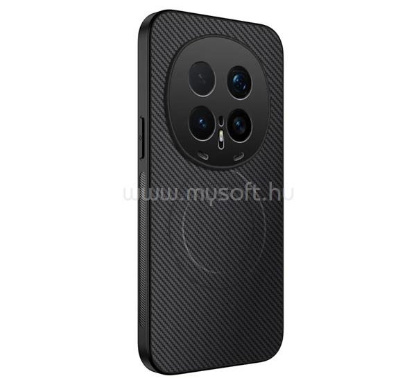 GIGAPACK Honor Magic 8 Pro GIGAPACK Szilikon telefonvédő műanyag hátlap, mágneses, FEKETE