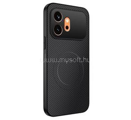 GIGAPACK Honor 600 GIGAPACK Szilikon telefonvédő műanyag hátlap, mágneses, FEKETE GP-187178 small