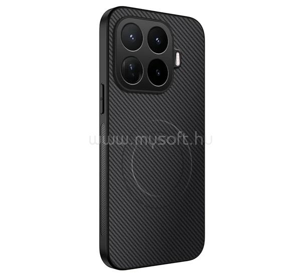GIGAPACK Xiaomi 17T GIGAPACK Szilikon telefonvédő műanyag hátlap, mágneses, FEKETE