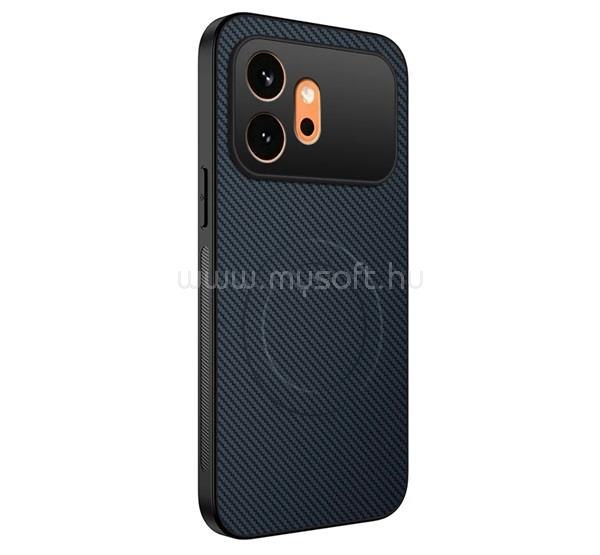 GIGAPACK Honor 600 GIGAPACK Szilikon telefonvédő műanyag hátlap, mágneses, SÖTÉTKÉK