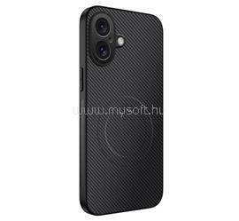 GIGAPACK iPhone 16 GIGAPACK Szilikon telefonvédő műanyag hátlap, MagSafe, FEKETE GP-182326 small