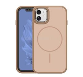 GIGAPACK iPhone 11 GIGAPACK Szilikon telefonvédő műanyag hátlap, MagSafe, BARNA GP-181497 small