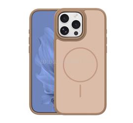 GIGAPACK iPhone 16 Pro GIGAPACK Szilikon telefonvédő műanyag hátlap, MagSafe, BARNA GP-181505 small