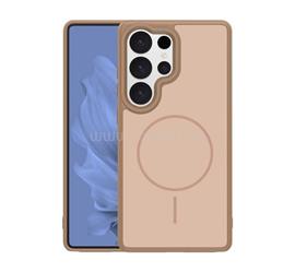GIGAPACK Samsung S25 Ultra GIGAPACK Szilikon telefonvédő műanyag hátlap, MagSafe, BARNA GP-181513 small