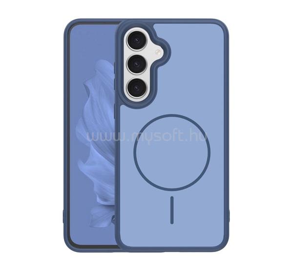GIGAPACK Samsung S25 Plus GIGAPACK Szilikon telefonvédő műanyag hátlap, MagSafe, SÖTÉTKÉK